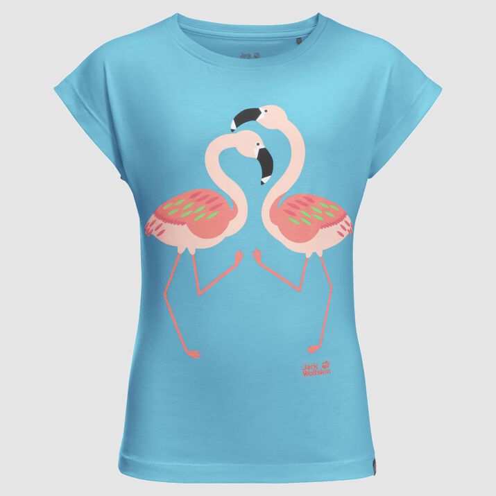 T-shirt Jack Wolfskin Flamingogirls Niños Turquesa Mexico-6291738